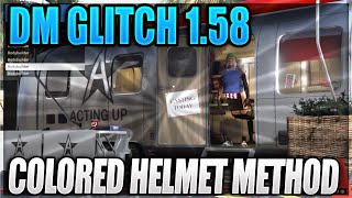 NEW GTA 5 ONLINE COLORED HELMET GLITCH DIRECTOR MODE GLITCH AFTER PATCH 158 ALL CONSOLES [upl. by Ynnol]