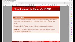 Transient State Ergodic Markov Chains Aperiodic amp Periodic States  Tutorial 7 K [upl. by Dermot384]