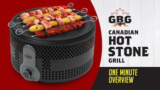 GBG Canadian Hot Stone Grill ONE MINUTE OVERVIEW [upl. by Assiram]