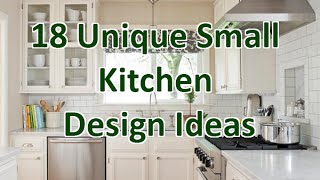 18 Unique Small Kitchen Design Ideas  DecoNatic [upl. by Aivatnahs]