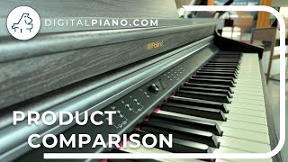 Roland RP701 vs Kawai CN201 vs Yamaha YDP165  Digitalpianocom [upl. by Rebm]