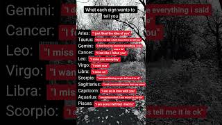 What each zodiac sign wants to tell you astrology zodiasigns birthsigns horoscopes automobile [upl. by Bianka]