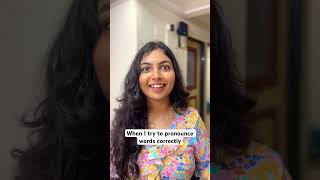 Wrong pronunciation feels right🤨 aisaa kyuu  Princy Parikh englishisajoke vocabulary words [upl. by Shirberg]