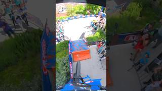 7 ème à la DH urbaine de Grenoble avec un Backflip 😅🤘🔥😈 mtb downhill mountainbike backflip [upl. by Karla82]