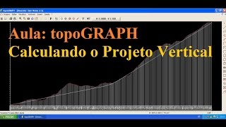 Calculando o Projeto Vertical e exportar DWG no topographAula04 [upl. by Akenaj]