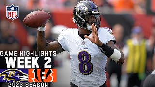 Baltimore Ravens vs Cincinnati Bengals Game Highlights  NFL 2023 Week 2 [upl. by Ahsenar414]