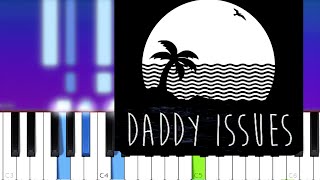 The Neighbourhood  Daddy Issues Piano tutorial [upl. by Alley193]