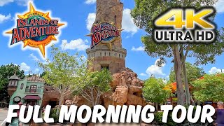 Sunny Islands of Adventure Orlando Morning Walkthrough [upl. by Frasch]