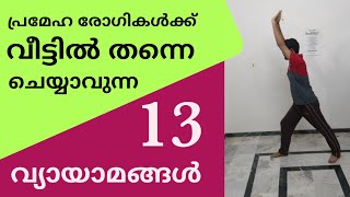 054  പ്രമേഹ രോഗികൾക്ക് വീട്ടിൽ തന്നെ ചെയ്യാവുന്ന വ്യായാമങ്ങൾ  DrJishnu Chandran [upl. by Sellers]