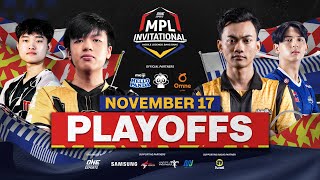 BAHASA INDONESIA ONE Esports MPL Invitational 2023  Hari 3  Playoffs [upl. by Nimzay]