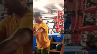 Sparring my 3rd opponent of the day  91924 boxing boxinggym boxingtraining [upl. by Oidale]