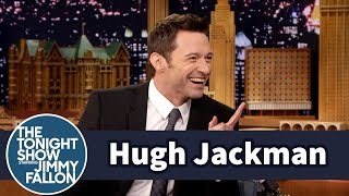 Hugh Jackman Shows Jimmy How to Really Eat Vegemite [upl. by Sirotek270]