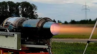 Handmade Jet Engine Improvements Mishaps Testing Full afterburner [upl. by Prentiss]