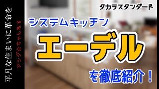 【キッチン】タカラスタンダードの『エーデル』システムキッチンのご紹介。system kitchen [upl. by Ecirad962]