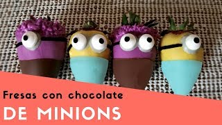 Fresas con Chocolate decoradas de Minions [upl. by Archy441]