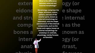 What is the difference between external and internal morphology morphology types diffrence [upl. by Nilekcaj]