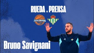 Rueda de prensa Bruno Savignani  Baloncesto Fuenlabrada VS Real Betis [upl. by Chicoine218]