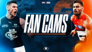 Fan Cams  Carlton v GWS Giants  AFL Round 17 2024 [upl. by Gibbon]