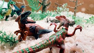 PYRORAPTOR vs VELOCIRAPTOR epic battle a Jurassic world stop motion film [upl. by Ardnuasal]