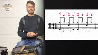 Tutorial batteria  Tempi batteria combinazioni ritmo  fill  prima parte [upl. by Oona]