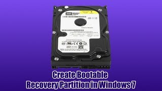 Create Bootable Recovery Partition in Windows 7 [upl. by Luanne]