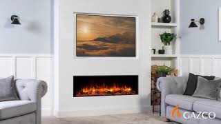 Gazco eReflex 150RW Electric Fires Media Wall Electric Fires [upl. by Kcitrap685]