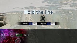 Hold The Line  Toto Karaoke Version [upl. by Nirtak]