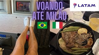 Voando LATAM de São Paulo para a Itália 🇧🇷✈️🇮🇹 [upl. by Ramaj]