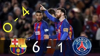 Barca vs PSG 2017 61 all goals chawali عصام الشوالي [upl. by Eidnil841]