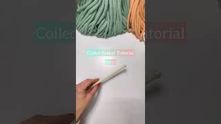 How to begin coiling a basket basket weaving tutorial diy basket [upl. by Anuska]