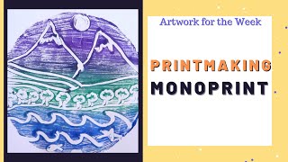 Monoprinting  Printmaking Art Activity [upl. by Alracal]