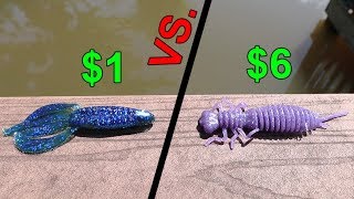 Cheap Craw VS Expensive Craw  Fishing CHALLENGE [upl. by Relyhcs941]