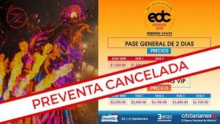 Preventa CANCELADA cuándo se reanuda EDC México 2018  ZIDACO [upl. by Yovonnda]