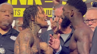 Gervonta Tank Davis Frank Martin Go At It During Face Off EsNews Boxing [upl. by Cliffes]