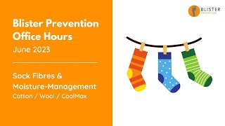 Sock Fibers and Moisture Management  Cotton vs Wool vs CoolMax Blister Prevention Office Hours [upl. by Halimeda279]