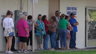 First day of early voting in Kleberg County brings several hundreds of voters [upl. by Nnil724]