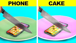 CAKE VS REAL FOOD CHALLENGE  Realistic Cakes Looks Like Everyday Objects by 123 GO FOOD [upl. by Zimmermann507]