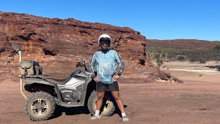 Quad Bike Riding Through KALBARRI Bushlands [upl. by Ahsiekel]