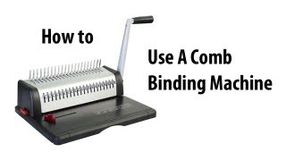 How to Comb Bind [upl. by Loftis309]