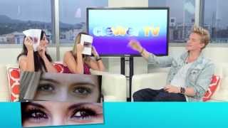 Cody Simpson Guesses Famous quotPretty Brown Eyesquot Game [upl. by Nash85]