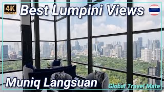 Best views of Lumpini Park Bangkok Muniq Langsuan 🇹🇭 Thailand [upl. by Keely]