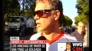 C5N LOS HINCHAS DE RIVER SE VAN ANTES [upl. by Hesoj437]