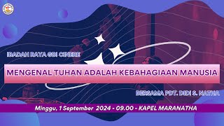 Ibadah Raya 1 September 2024  GBI Cinere Bellevue [upl. by Kir]