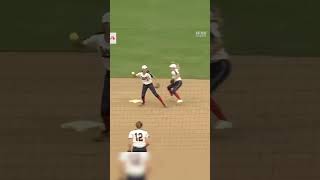 Crazy Triple Play 🔥🔥 baseball softball softballtips sports strikezone [upl. by Auqinal]