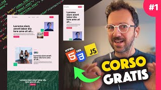 Corso Creazione Siti Web  1 Intro e Strumenti Tutorial Html Css JS [upl. by Kurr]