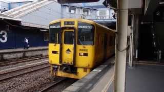 指宿枕崎線キハ200系 鹿児島中央駅発車 JR Kyushu IbusukiMakurazaki Line KiHa200 series DMU [upl. by Bijan]