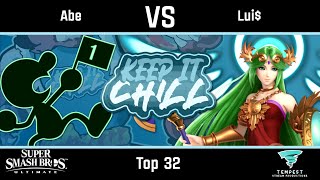 Abe Game amp Watch vs Lui Palutena  Ultimate Top 32  Keep it Chill 6 [upl. by Bouzoun]