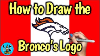 How to Draw the Denver Broncos NFL Logo [upl. by Jesh]