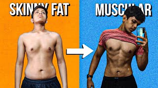 SKINNY FAT to MUSCULAR in 3 Easy Steps  BUILD MUSCLE amp LOSE FAT  Body Recomposition Explained [upl. by Annoya]