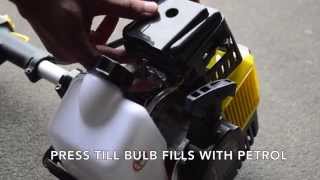 How to Start 5 in 1 Multi Tool Petrol Strimmer [upl. by Adnuahs740]